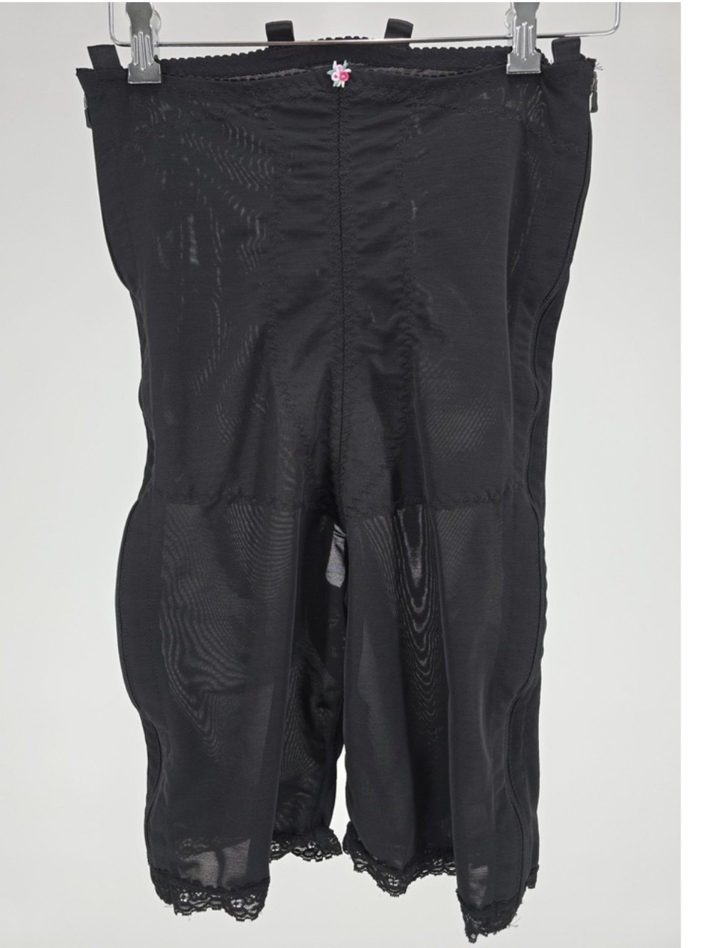 DESIGN VERONIQUE  Zippered Surgical Shapeware Black Size 4X Lace Medical Grade